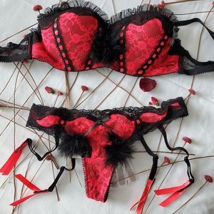 DIVA| Organza Fur Bra & Panty Set